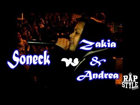 Zakia & Andrea vs Soneck - 1ra Liga Rapstyle Sjl 2vs1 (Fecha 08) 2017