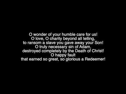 The Exsultet: The Proclamation Of Easter 2015