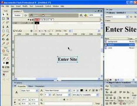 Flash 8 Create A Basic Flash Button
