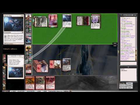 Mythic Red vs UWR Control game 2 mtgo
