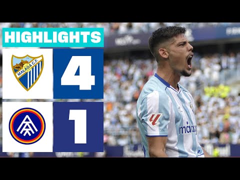 MÁLAGA CF 4 - 1 FC ANDORRA | RESUMEN LALIGA HYPERMOTION