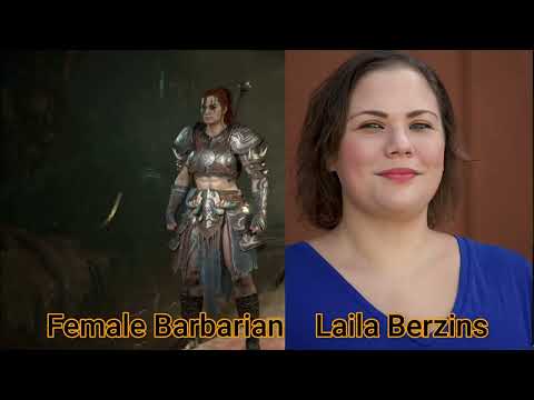 Character and Voice Actor - Diablo IV - Barbarian Female - Laila Berzins