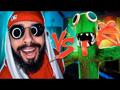 Laranja e Verde do Roblox (Rainbow Friends) Vs. Mussa - Batalha com Games