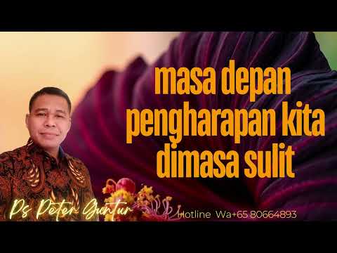 MASA DEPAN DAN PENGHARAPAN KITA DI MASA SULIT -  PETER GUNTUR