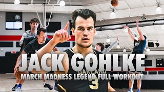 MARCH MADNESS LEGEND: Jack Gohlke Full Workout with NBA Trainer