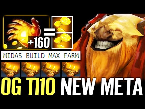 🔥 Earthshaker MIDAS Fast Farm Build? — OG New Meta for TI10 by CEB 100% Best Offlane Dota 2 Pro