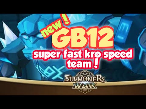summoners war: fast & reliable GB12 TEAM!  feat.  KRO the dark inugami!
