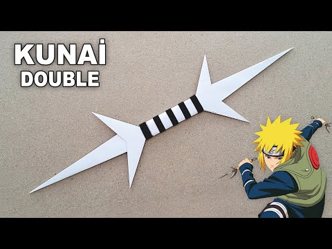 MAKING DOUBLE KUNAI FROM PAPER - ( How To Make a Paper Kunai )