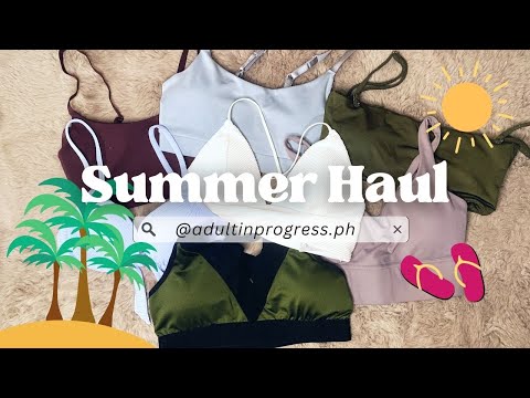 Summer Haul 🌴🍍👙 (swimsuits, beach dresses, shorts, bikini tops) | Julia Gabudao