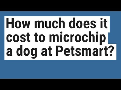 How much does it cost to microchip a dog at Petsmart?