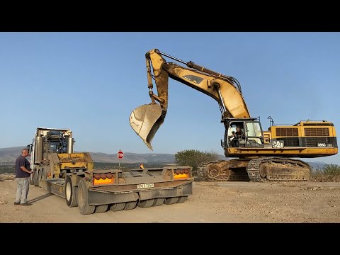 Transporting The Caterpillar 385C Excavator - Fasoulas Heavy Transports