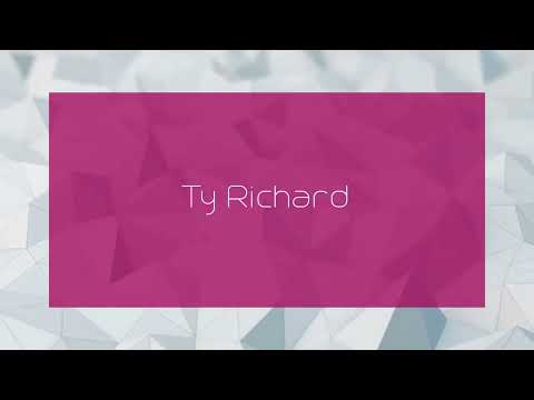 Ty Richard - appearance