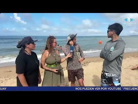 Niños y jóvenes de Maldonado participan de una actividad educativa en el mar
