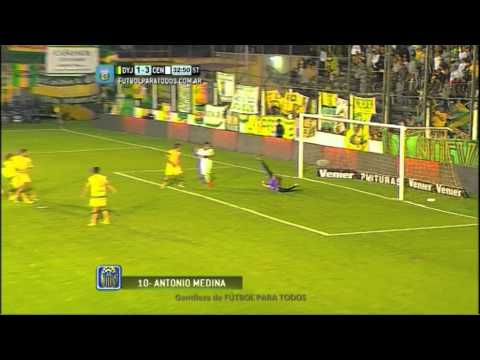 Gol de Medina. Defensa 1 - Central 3. Fecha 5. Torneo Primera División 2014. FPT.