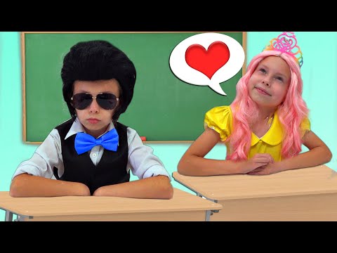 Alice and Johny play at school -  Children Sad Love Story