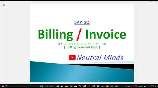 SAP SD Billing / Invoice, Accounting Entries, Cancel invoice complete process with configuration.