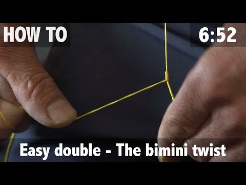 Fishing Knot: Easy Double  - The Bimini Twist