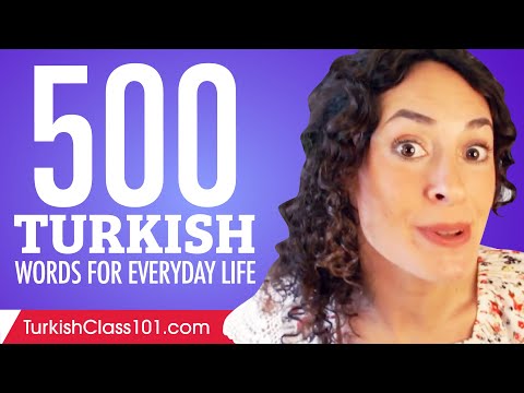 500 Turkish Words for Everyday Life - Basic Vocabulary #25