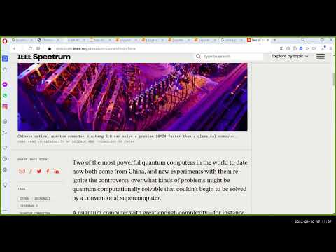 Quantum Computation, Lecture 10, Jan 20, 2022