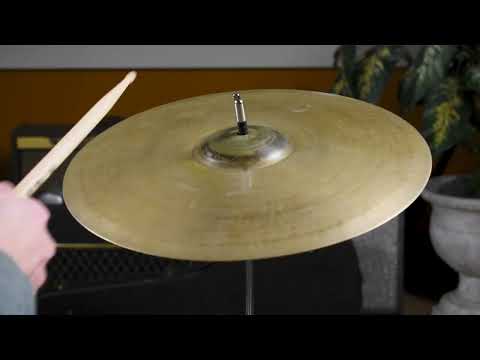15" Zildjian A 1940s 1st Stamp / 2nd Stamp / Pre-Trans Stamp Small Ride / Hi-Hat Bottom Single Cymbal 1548g *Video Demo* image 10