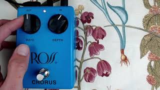 Video thumbnail for Ross Chorus Guitar Effects Pedal Video Manual / Demo by AllenMusicShop
