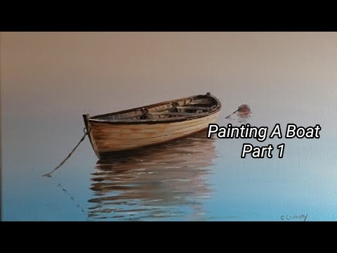 Painting  Boat Part 1,   Easy Oil Painting Tutorials