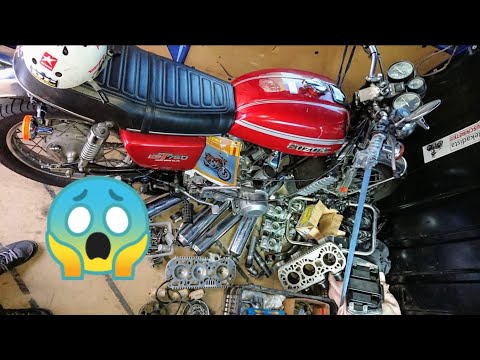 2️⃣Moto SUZUKI GT 750 2T🏍️TETRIS 😱!! RECONOCIMIENTO de PARTES DESMONTADAS