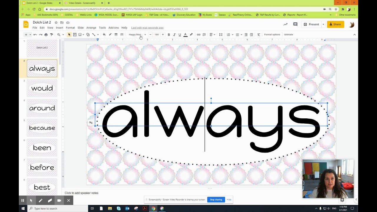tutorial to make flashcards using Google Slides