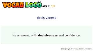 Video thumbnail for decisiveness