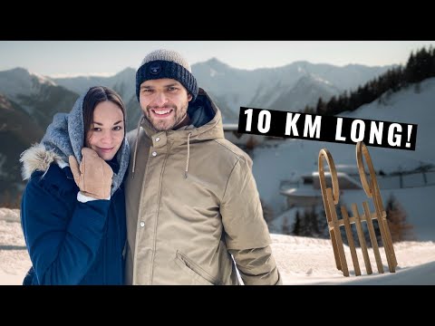 LONGEST TOBOGGAN RUN in Italy 🛷 Rosskopf Monte Cavallo
