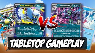 I made so many MISPLAYS | Mega Absol Ex Vs Marnie's Grimmsnarl Tabletop Gameplay