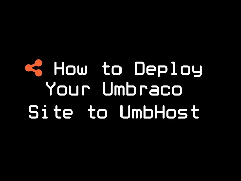 How to Deploy Your Umbraco Site to UmbHost from AppVeyor