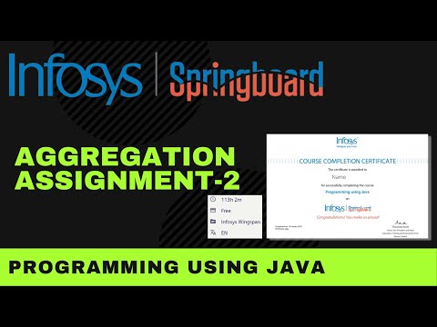 Aggregation Assignment 2 Programming Using Java Infosys Springboard
