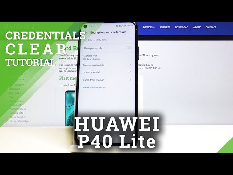 How to Clear Credentials in HUAWEI P40 Lite – Clear Licenses