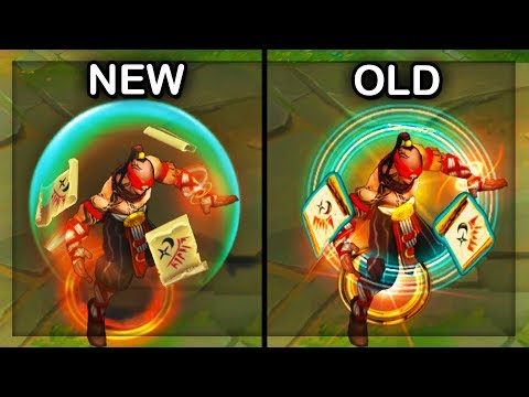 All Lee Sin Skins NEW and OLD Comparison Visual Effects Update (VFX) 2018 - League of Legends