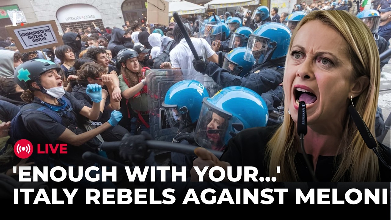 Italy Protest LIVE: ‘You Can't Silence Us!’: 10,000 Marchers Flood Streets In Anti-Meloni Protests