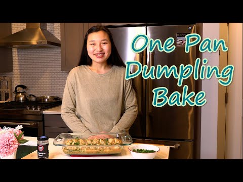 How to Make a One Pan Dumpling Bake (Easy Weeknight Meal!)