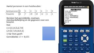 Statistiek met de grafische rekenmachine