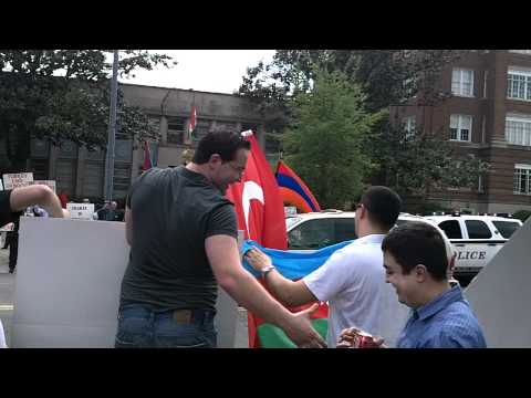Turkish and Azerbaijani counter-protest on April 24, 2011, in Washington DC (part 7)