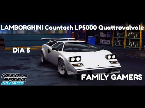 NEED FOR SPEED NO LIMITS LAMBORGHINI Countach PL5000 Quattrovalvole DIA 5 ELIMENATORIA #nfs #game
