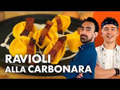 Raviolone alla carbonara *È PIENO IL WEBBE*