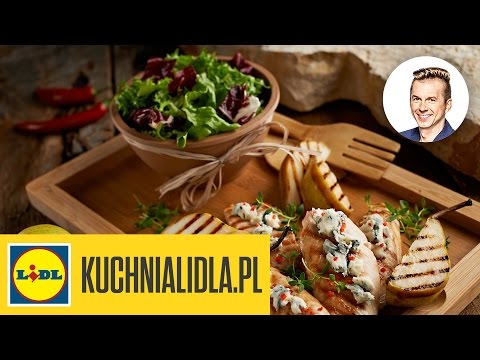 🍢 Grillowany indyk z pieczoną gruszką i serem pleśniowym - Karol Okrasa - Przepisy Kuchni Lidla