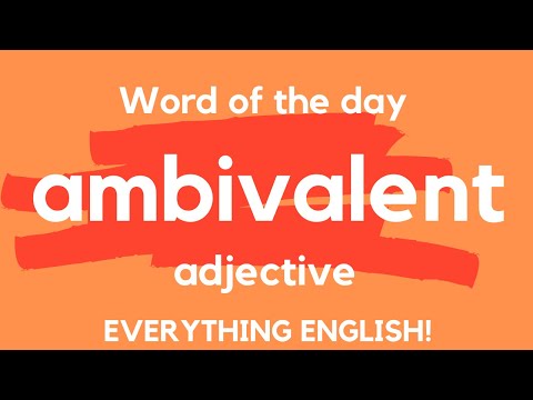What Does Ambivalent Mean