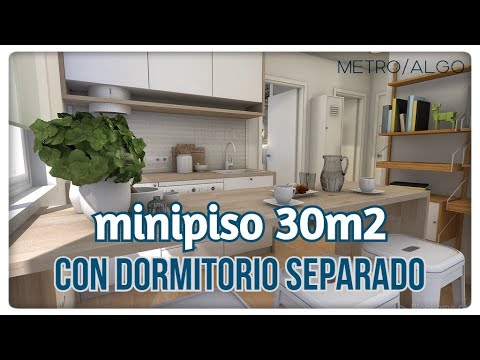 mini-apartment 30m2 / 323ft2 (with separate bedroom)
