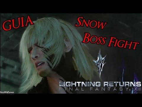 Guia Lightning Returns FFXIII - Snow Boss Fight Facil Como Matarlo Mejores Trajes Habilidades