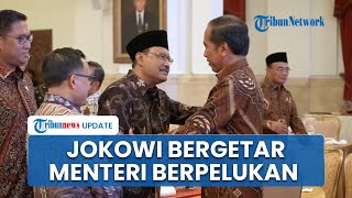 Suara Jokowi Bergetar Pamit dan Minta Maaf ke Kabinet Indonesia Maju, Para Menteri Saling Pelukan