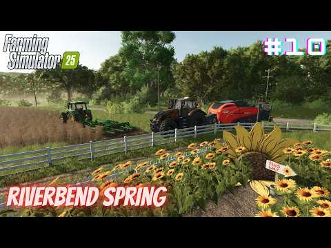 FS25 Riverbend Spring Ep.10 – Heavy VALTRA Tractor Adventure 🚜