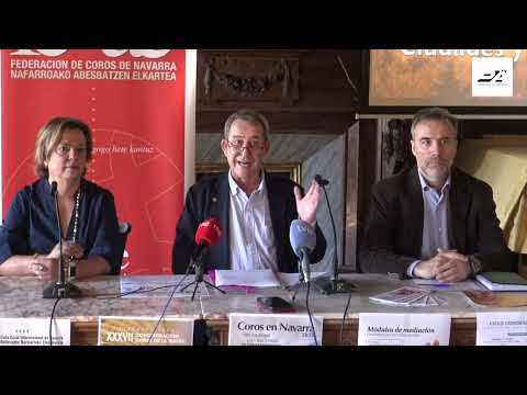La Federación de Coros de Navarra presenta su programación de otoño con un amplio calendario musical y solidario 