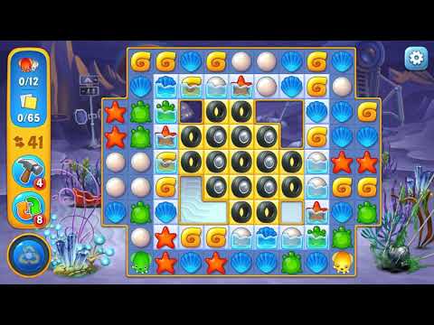Fishdom level 733 Gameplay (iOS Android)