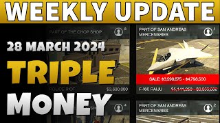 GTA Triple Money This Week | GTA ONLINE WEEKLY UPDATE (Raiju -30% Discount)
